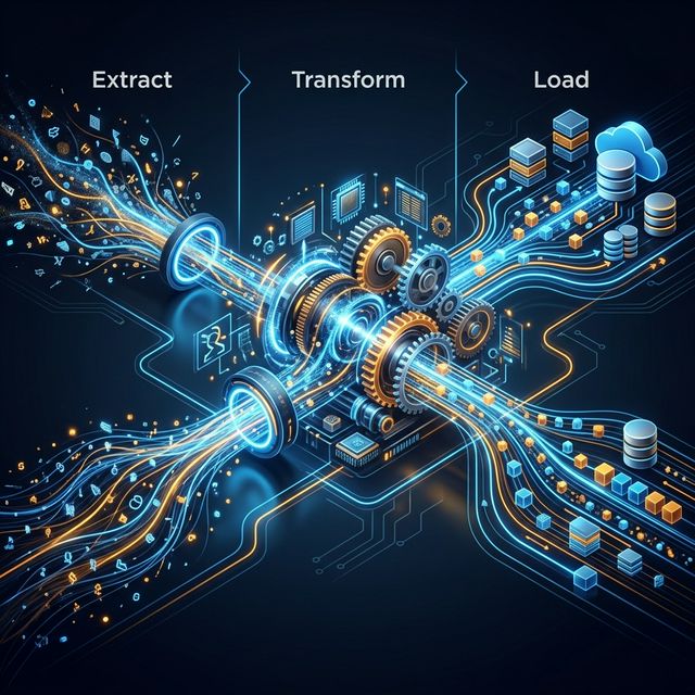 ETL Prozess Schaubild - Datenintegration und Transformation